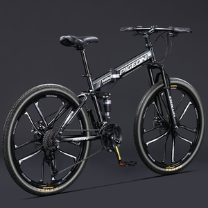 <span class=keywords><strong>Bicicleta</strong></span> Plegable Todoterreno Nueva, con Amortiguación, de Velocidad Variable, <span class=keywords><strong>para</strong></span> Adolescentes, Mujeres, Hombres, Adultos, Estudiantes, Modelo <span class=keywords><strong>para</strong></span> Viajes Diarios - Product Image 3
