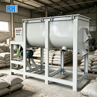 Mélangeur à pales horizontales à double arbre industriel pour un mélange uniforme de poudres dans les industries alimentaires, des aliments pour animaux et des produits chimiques