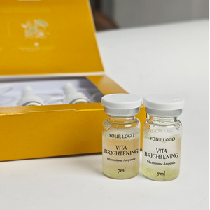 5 Ampollas Iluminadoras con Microbioma y Vitaminas C y E, Antioxidantes, para un Tono Radiante y Uniforme, Eliminación de Manchas Oscuras, VIAL - Product Image 1