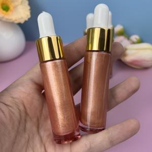 Marque privée Vegan 7 Couleurs <span class=keywords><strong>Bronzer</strong></span> Or Rose Maquillage Visage Corps Surligneur Étanche Lueur <span class=keywords><strong>Huile</strong></span> Corps Shimmer Surligneur Liquide - Product Image 6