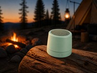 Haut-parleur Bluetooth magnétique portable, haut-parleur audio sans fil, corps métallique, compact, pour le bureau, le camping, cadeau