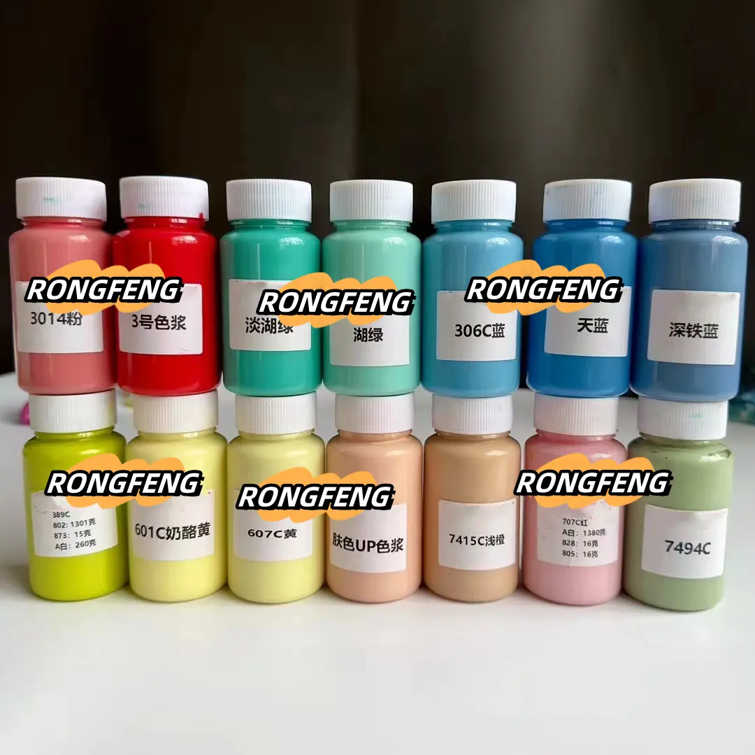 Color Pigment Paste Mill Base Blue White Black Red Pink Green Origin Colour Masterbatch Liquid Formed Color Inks Q