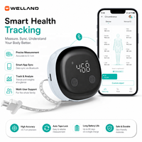 Cinta Métrica Inteligente WELLAND con Bluetooth, Cinta Métrica Electrónica Digital con Aplicación para Fitness y Pérdida de Peso, OEM ODM