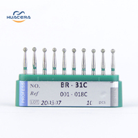 Fraises orthodontiques de haute qualité BR-31C consommables de fraises diamantées dentaires avec mèches de routeur à pointe en carbure de sécurité avancée par Huacera