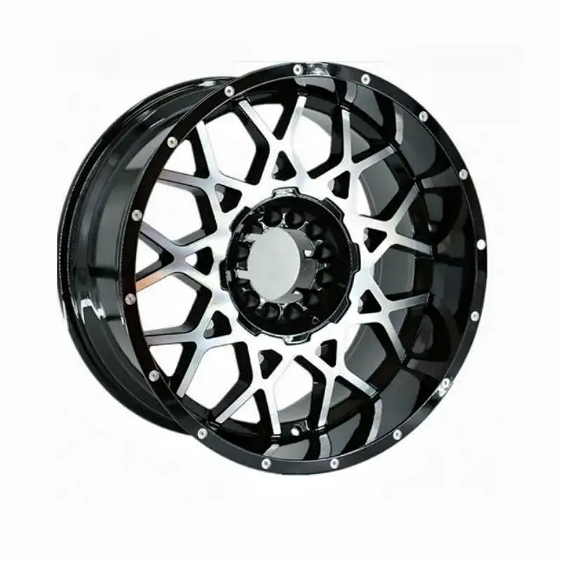 Flocky High Profile Fabriek Groothandel 17 Inch 18Inch Off-Road 4X4 Et-24 Diepe Schotel Concave Lichtmetalen Velgen Voor Suv