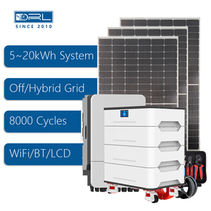 Derun monocrystal dân cư thông minh năng lượng mặt trời hệ thống máy phát điện 15kwh 20kwh 30kwh 40kwh 100kwh cho trang trại - Product Image 1