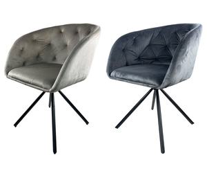 Chaise de salle à manger pivotante en velours de luxe avec pieds en métal, chaise de cuisine moderne pour la maison et <span class=keywords><strong>le</strong></span> bureau, pivotant à <span class=keywords><strong>180</strong></span> degrés - Product Image 1