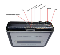 Lecteur de cassette USB portable, convertisseur de cassette USB en MP3, capture d'audio, lecteur de musique, enregistreur de cassette