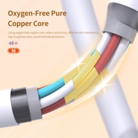Kemampuan OEM/ODM Earphone In-Ear Berkabel Tipe-C Suara Stereo Hi-Fi Bass Berat Kontrol Volume Kabel TPE 1.2m Headset
