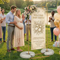 Support de Présentation pour Panneau de Bienvenue de Mariage, Baby Shower, Remise de Diplôme, Fête Prénuptiale, et Panneau de Cérémonie de Remise de Diplôme