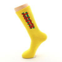 Chaussettes de sport d'élite en coton personnalisées avec logo, design tendance, broderie jacquard, pour femmes et hommes, idéales pour le basketball et l'été
