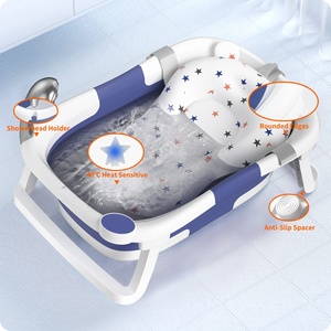Baignoires pliables pour tout-petits en matériau écologique, ensemble de <span class=keywords><strong>baignoire</strong></span> pour bébé, <span class=keywords><strong>baignoire</strong></span> pliable pour un rangement facile dans le <span class=keywords><strong>coffre</strong></span> - Product Image 4