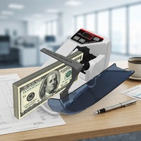 Compteur de billets portable professionnel V30UV, mini-compteur de devises multinational, 900 pièces/min, trémie de 200 pièces pour banques