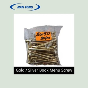 Nantou <b>Binding</b> <b>Screws</b> 5x20mm 100pcs Metal Circular Hardware Accessories For Folder Account Book - Product Image 3
