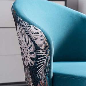 Conjunto de sillas para restaurante, silla para vestíbulo de hotel, silla de sofá ligera, silla para sala de estar, silla bordada de estilo chino - Product Image 4