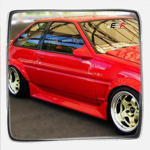 Jupe latérale pour TOYOTA AE86 Trueno Style RUF Matériau en fibre de verre - Product Image 1