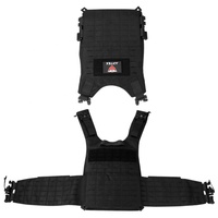 Gilet tactique de protection personnelle Molle noir, gilet tactique balistique amovible, gilet pare-balles à libération rapide pour hommes, porte-plaque