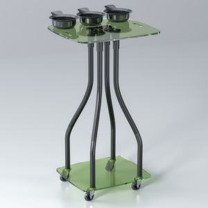 Zxm Nouveau design de mobilier de salon, plateau de salon de coiffure en acrylique multifonctionnel avec bol à colorant, chariot de salon de beauté - Product Image 4