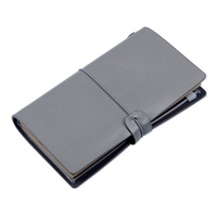 Vente en gros de livre papier rechargeable en cuir marron vintage agenda de voyage carnet de notes agenda