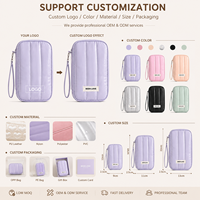 Dompet Paspor Travel Organizer RFID Tempat Dokumen Tahan Air Kantong Nilon Ber-resleting Tempat Tiket Kartu Logo Kustom Pabrik OEM ODM
