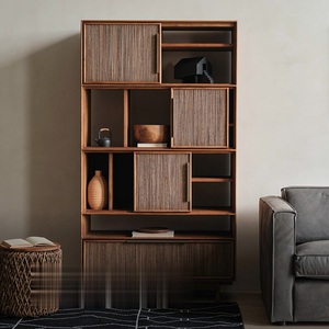 Estantería Minimalista de Madera de Teca Birmana Hecha a Mano para Ahorrar Espacio, Ideal para Apartamentos, Salas de Estar y Oficinas - Product Image 3