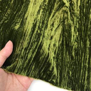 नए उत्पाद गैर-लोचदार 95% पॉलिएस्टर 5% स्पैन्डेक्स 230 ग्राम मखमली खिंचाव कपड़ों के लिए प्लीटेड मखमली कपड़े - Product Image 3