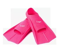 Sinodiving pas cher prix nouvelle conception palmes d'entraînement palmes courtes en Silicone pour la natation Silicone souple grande taille adulte Surf