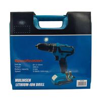 Perceuse électrique sans fil 21V Tournevis à couple réglable à double vitesse Ménage usage industriel Multi-Fonction Lithium OEM
