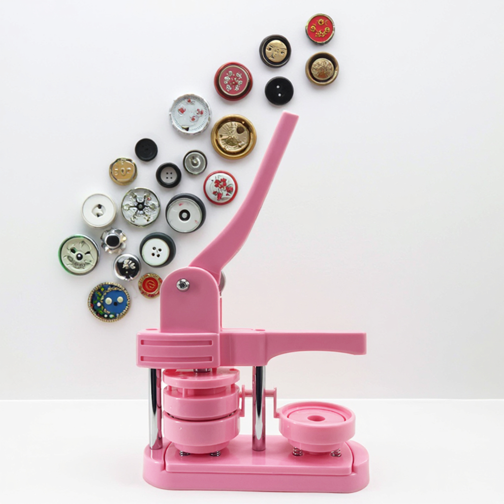 25MM Pink DIY Self-made Plastic Badge Making Machine Factory's Best-selling bar Making Machine
