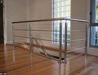 YL METAL Balustres en acier inoxydable pour extérieur et intérieur, garde-corps de balcon, système de garde-corps à câbles pour escalier