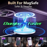 Vente chaude, étui de protection magnétique de haute qualité 5 en 1 pour iPhone 15promax avec film d'écran et objectif d'appareil photo