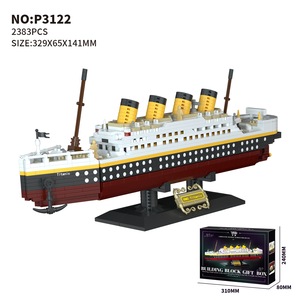 Modellino Nave Titanic Transfrontaliero in Blocchi da Costruzione, Giocattolo Fai-da-te con Pezzi Piccoli, Grande Difficoltà di Montaggio, Ornamento a Tema Nave, Regalo - Product Image 6