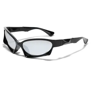 Kacamata hitam modis kualitas tinggi grosir kacamata hitam desainer Y2K Unik Trendi 2024 untuk pria wanita