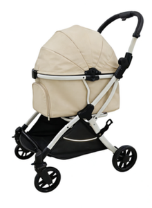 200 Lüks Köpek Arabası Hepsi Bir Arada Katlanabilir 4 Tekerlekli Açık Hava Evcil Hayvan Puset Arabası Taşınabilir Köpek Taşıyıcısı/Taşıma Çantası - Product Image 1