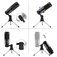 Studio d'enregistrement professionnel Vlogging avec support de trépied Microphone de jeu à condensateur USB