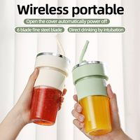 Draagbare USB-batterij 350ML Mini-sapblender Multifunctionele huishoudelijke sinaasappelpers Fruitmixer Menggereedschap
