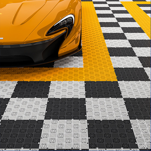 Baldosas <span class=keywords><strong>de</strong></span> Suelo Encajables <span class=keywords><strong>de</strong></span> Polipropileno <span class=keywords><strong>de</strong></span> 40x40x4cm, Elevadas, Antideslizantes e Impermeables para Uso en Interiores y Exteriores - Product Image 2