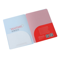 Carpetas de archivos con logotipo personalizado, tamaño de carta, 0,35mm de espesor, Material Pp, presentación de 2 bolsillos para carpetas de oficina de negocios escolares