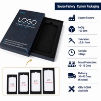 Usine conception personnalisée Smartphone boîte rigide 2mm d'épaisseur emballage d'accessoires électriques et boîte-cadeau avec gaufrage étui de téléphone Spot