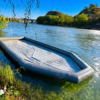 Dock gonflable portable antidérapant, docks flottants gonflables robustes sur mesure pour bateaux et yachts