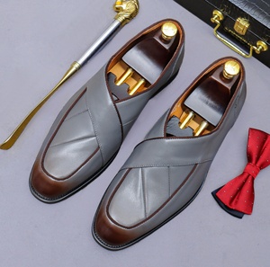Chaussures décontractées confortables, antidérapantes, respirantes et légères pour hommes, en cuir Oxford, style mocassins, à enfiler, pour le bureau, la carrière, les mariages, intemporelles - Product Image 5
