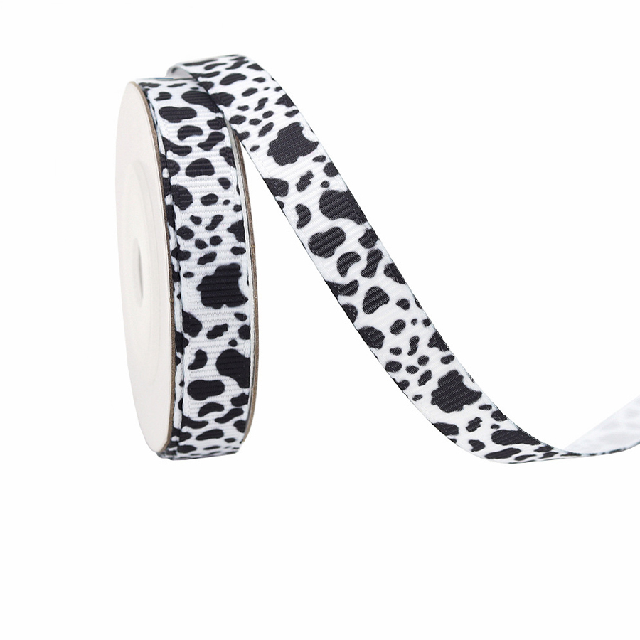 Vache blanche-noire-1 cm * 10 yards