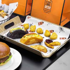 Custom Eco-Friendly Food Grade Greaseproof Coated <b>Paper</b> Packaging Sandwich <b>Burger</b> <b>Wrapping</b> <b>Paper</b> - Product Image 2