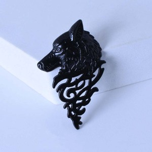 Vintage Personality <strong>Jewelry</strong> <strong>Wolf</strong> Pin Brooches Fashion Men's Suit Collar Pin Buckle <strong>Wolf</strong> Head Brooch Pin <strong>Jewelry</strong> Wholesale - Product Image 3