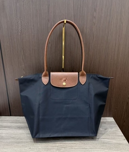 Borsa Tote French Origami Dumpling in Nylon Impermeabile con Manici in Pelle Russa, Leggera, Stile Parigino, per <span class=keywords><strong>Donna</strong></span>, Viaggi, Lavoro, Scuola - Product Image 6