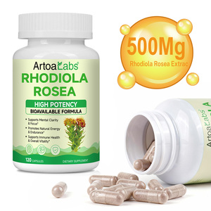 Unterstützt die Verdauungsgesundheit Rhodiola Rosea Wurzelextrakt-Pillen Nahrungsergänzungsmittel für die Gehirngesundheit Ginseng-Rhodiola-Rosea-Tabletten - Product Image 2