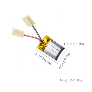 Fábrica personalizada recargable 3,7 V 95mAh 100mAh <span class=keywords><strong>601419</strong></span> 651419 701419 751419 batería de litio para <span class=keywords><strong>RC</strong></span> helicóptero de juguete drone - Product Image 6