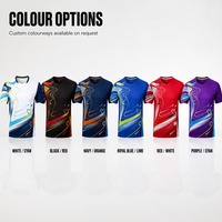 Fabricant OEM ODM, maillot de badminton et de tennis personnalisé à séchage rapide, respirant, col en V, impression par sublimation, uniforme d'équipe pour match
