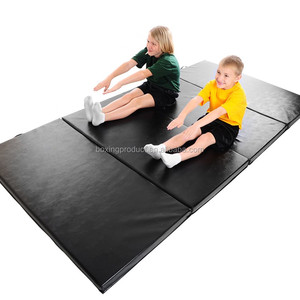 Tapis de <span class=keywords><strong>sol</strong></span> pour <span class=keywords><strong>gymnastique</strong></span>, tapis de protection pour les atterrissages, en PVC souple, en cuir, en éponge, pliable, imperméable, respirant - Product Image 1