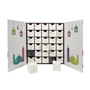 Décorations islamiques Calendrier du Ramadan 2024 Tiroirs Boîte cadeau Eid Mubarak Boîtes de calendrier de l'Avent vides pour enfants Compte à rebours de 30 jours - Product Image 1